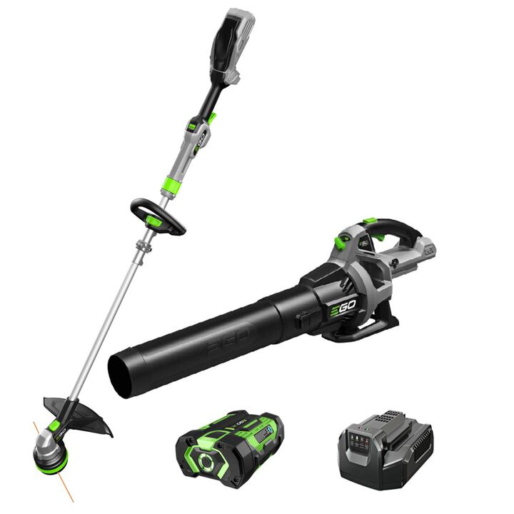 EGO 15 Inch String Trimmer with POWERLOAD Kit & Turbo Leaf Blower (Bare Tool) Reconditioned Bundle