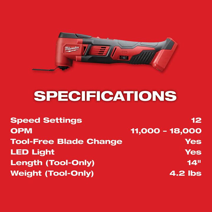 Milwaukee M18 Multi-Tool - (Bare Tool), large image number 3