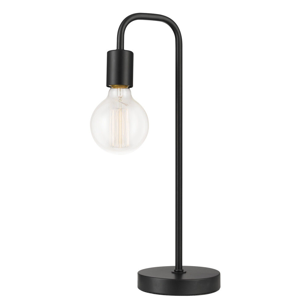 Globe Electric Holden Scandinavian Table Lamp 18in Satin Black, large image number 1