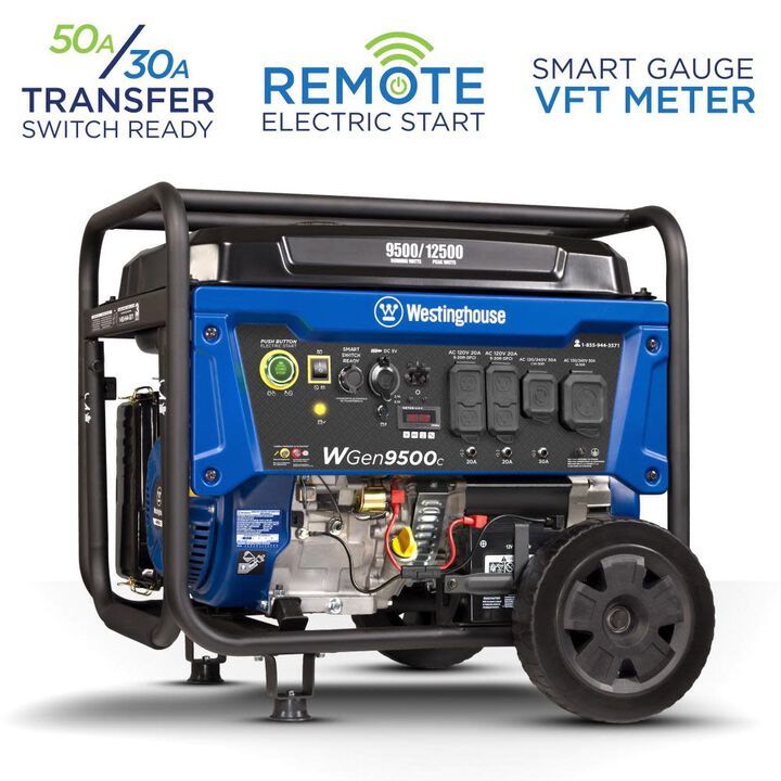 Westinghouse Outdoor Power 12,500 Watt Gas Powered 49-State Portable Generator with CO Sensor