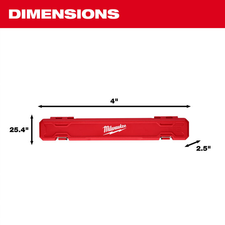 Milwaukee 1/2 Inch Drive Click Torque Wrench 50-250 Ft-Lbs, large image number 6