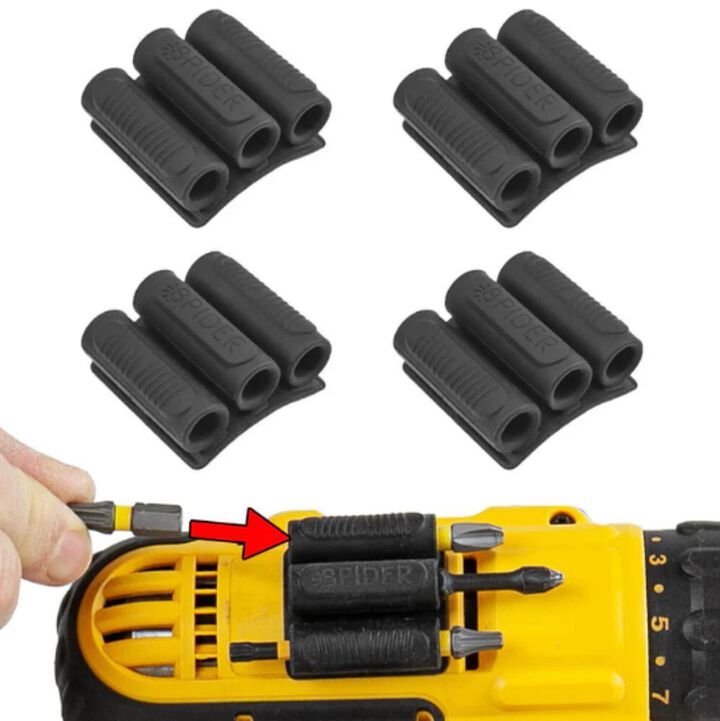 Spider Tool Holster Bit Gripper v2 4pk