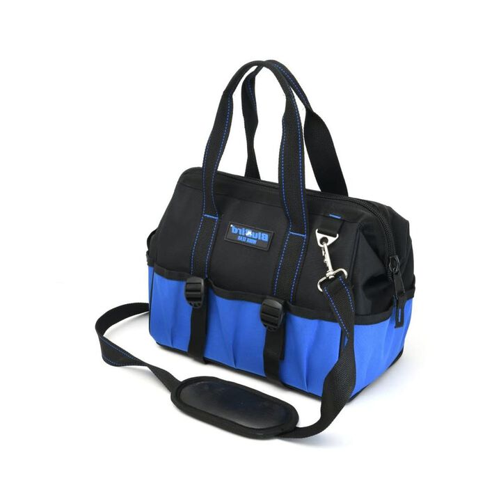 BluBird Work Gear Large Black Polyester BigMouth Bag, 22 Pockets