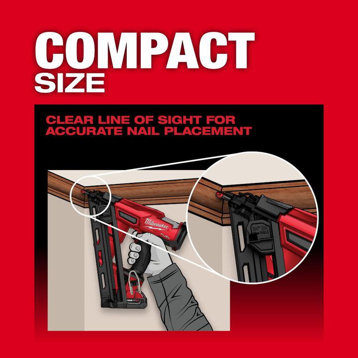 Milwaukee M18 FUEL 15 Gauge Finish Nailer (Bare Tool), large image number 5