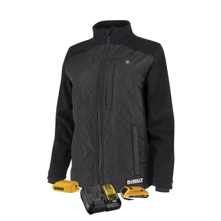 DEWALT Womens Hybrid Heated Jacket, Black, 3X