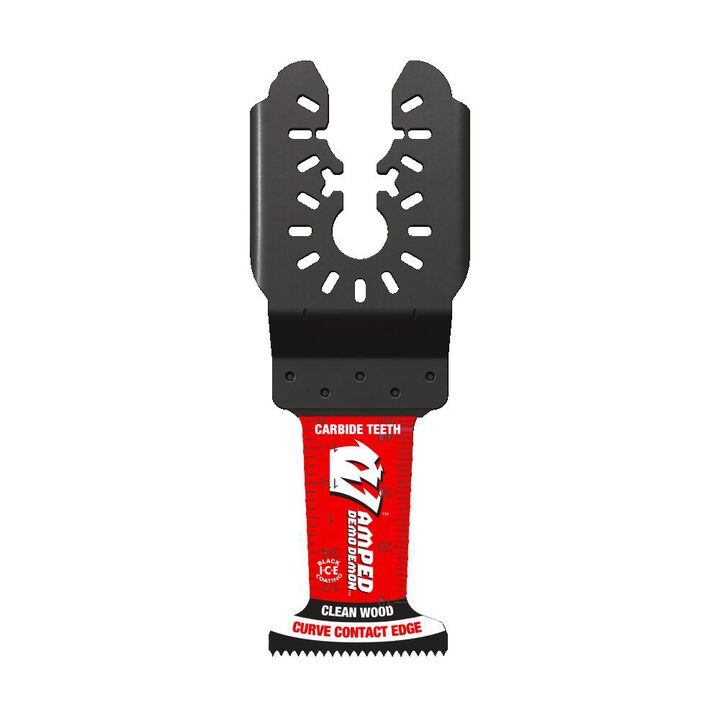 Diablo Tools 1-1/4 Inch x 1-3/4 Inch AMPED Universal Fit Carbide Oscillating Blade for Clean Wood