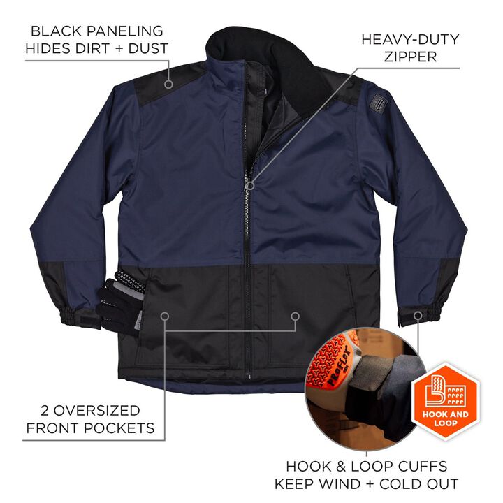 Ergodyne N-Ferno 6461 Insulated Freezer Jacket with Heat Reflective Lining S, large image number 3