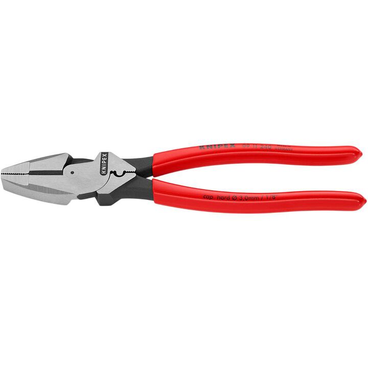 Knipex Linemans Pliers Plastic Coated Handle 240mm