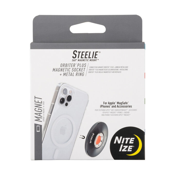 Nite Ize Steelie Orbiter Plus Magnetic Socket + Metal Ring
