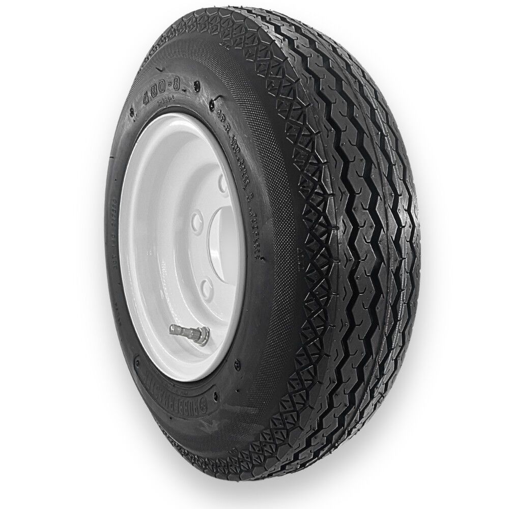 Rubbermaster Tire 4.80-8 6P TL & MTD 8 x 3.75 5 on 4.5 STAMPED, large