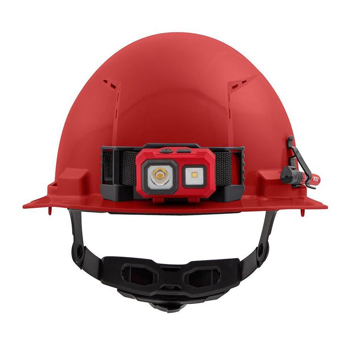 Milwaukee Red Front Brim Vented Hard Hat with 6pt Ratcheting Suspension Type 1 Class C, large image number 11