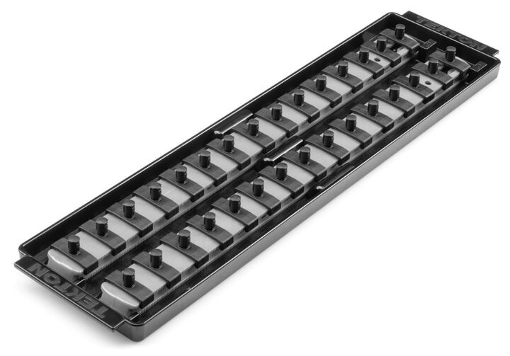 Tekton 30 Slot Universal Socket Organizer for 1/4 Inch Drive Sockets and Bit Sockets, Gray