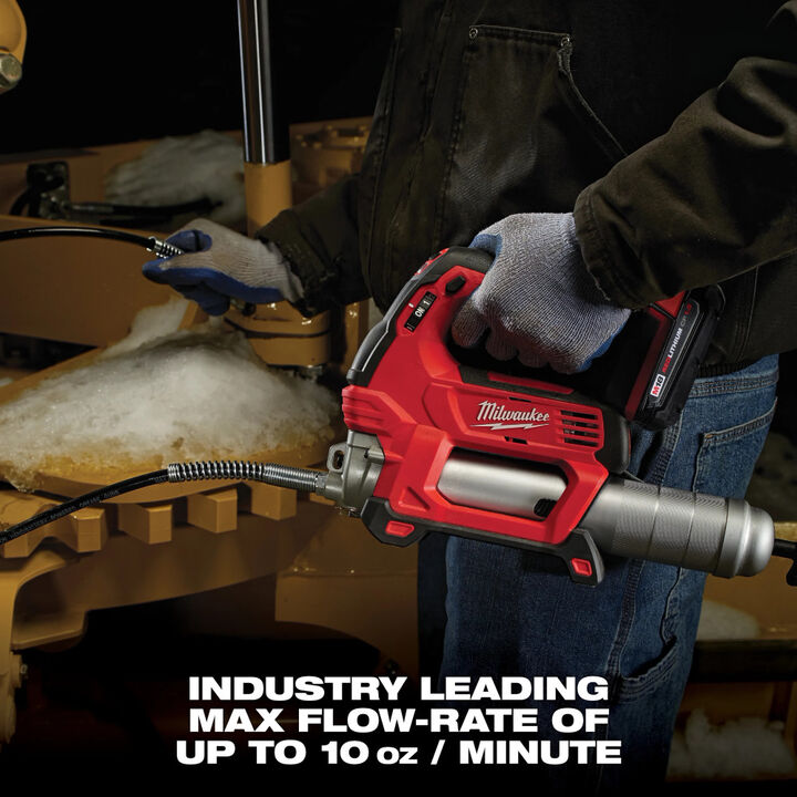 Milwaukee Cordless 2-Speed Grease Gun and M18 Forge XC 18V 8Ah Battery Pack with Fuel Indicator Bundle, large image number 16