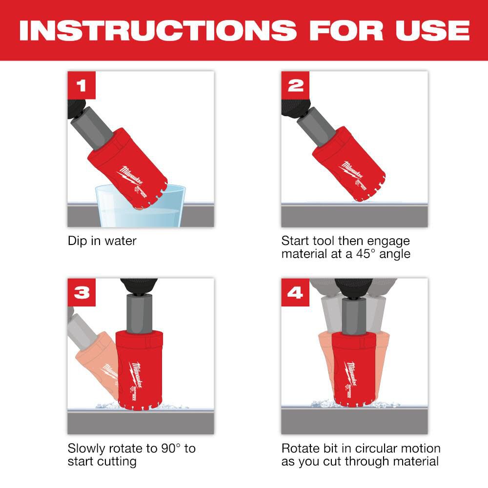 Milwaukee 2-3/4 Inch Diamond Max Hole Saw, large image number 8