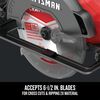 CRAFTSMAN V20* Cordless 6-1/2 Inch Circular Saw (Bare Tool), small image number 4