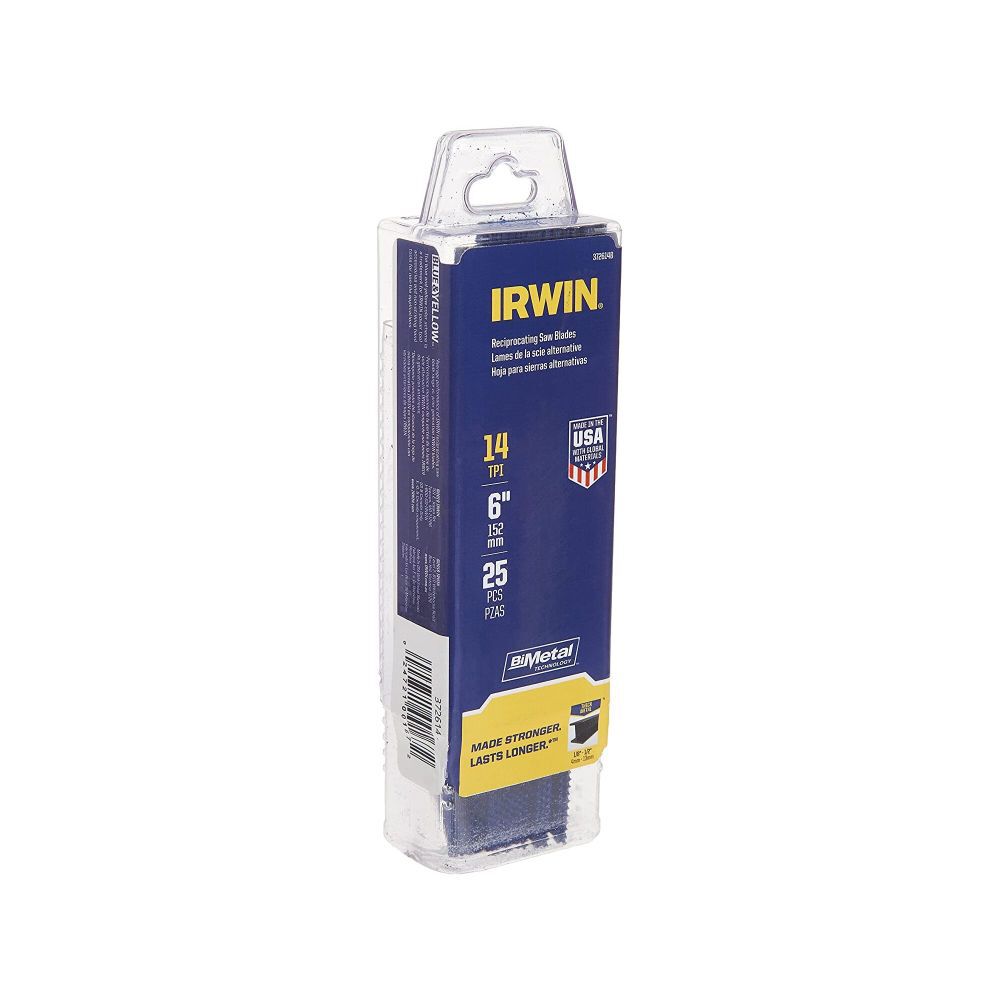 Irwin WeldTec Reciprocating Saw Blade 6 Inch 24 TPI 5 Pieces, large image number 6