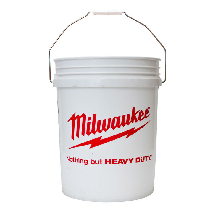 Acme Tools Milwaukee Bucket White 5 Gallon