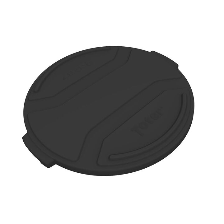 Toter 55 Gallon Round Trash Can Lid Black, large image number 1