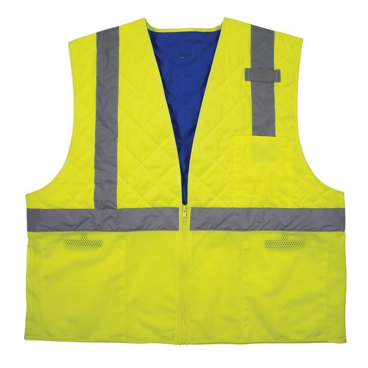 Ergodyne Chill Its 6668 Hi Vis Safety Cooling Vest Type R Class 2 Lime Medium, large image number 0