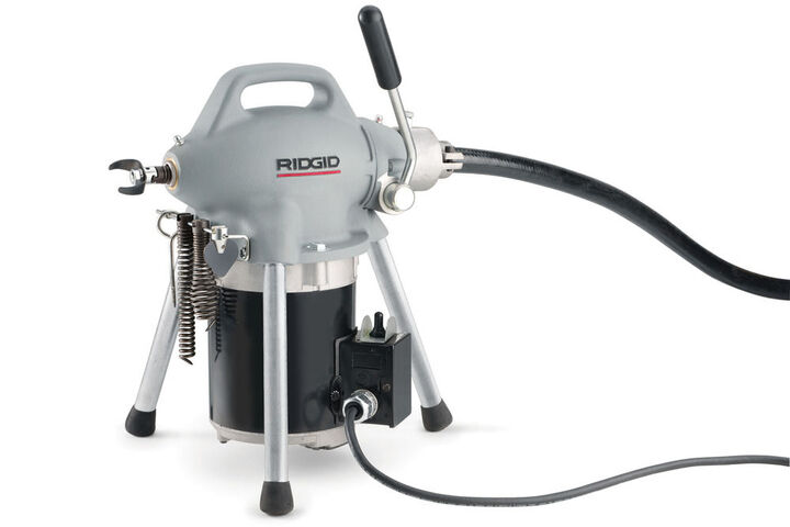 Ridgid K-50 115V Sectional Machine with 17-A Adapter and A-30 Cable Kit