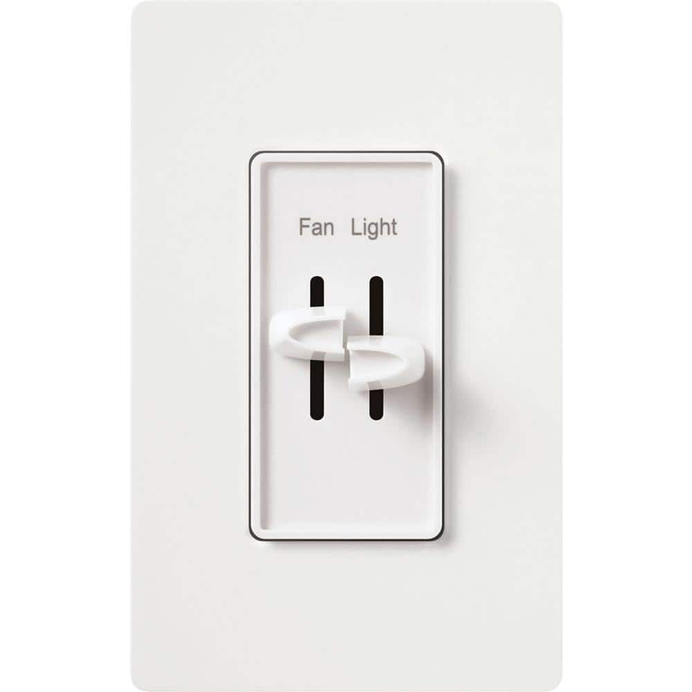 Lutron Skylark 120V 300W 1.5A 1P Gloss White Fan & Light Control, large image number 1