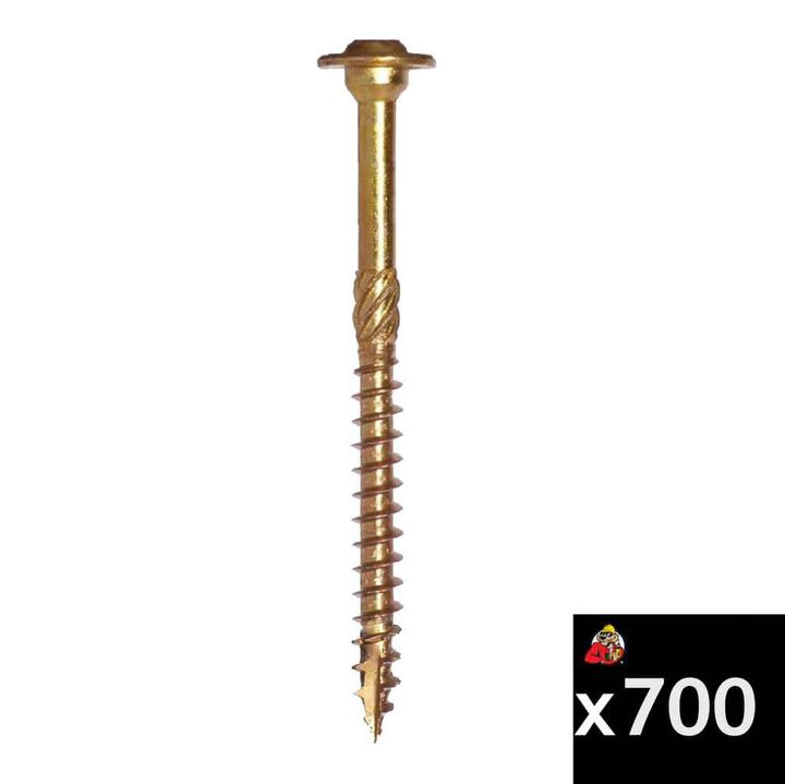 GRK Fasteners 1/4 x 2-1/2 Inch Structural Screw 700 Pieces