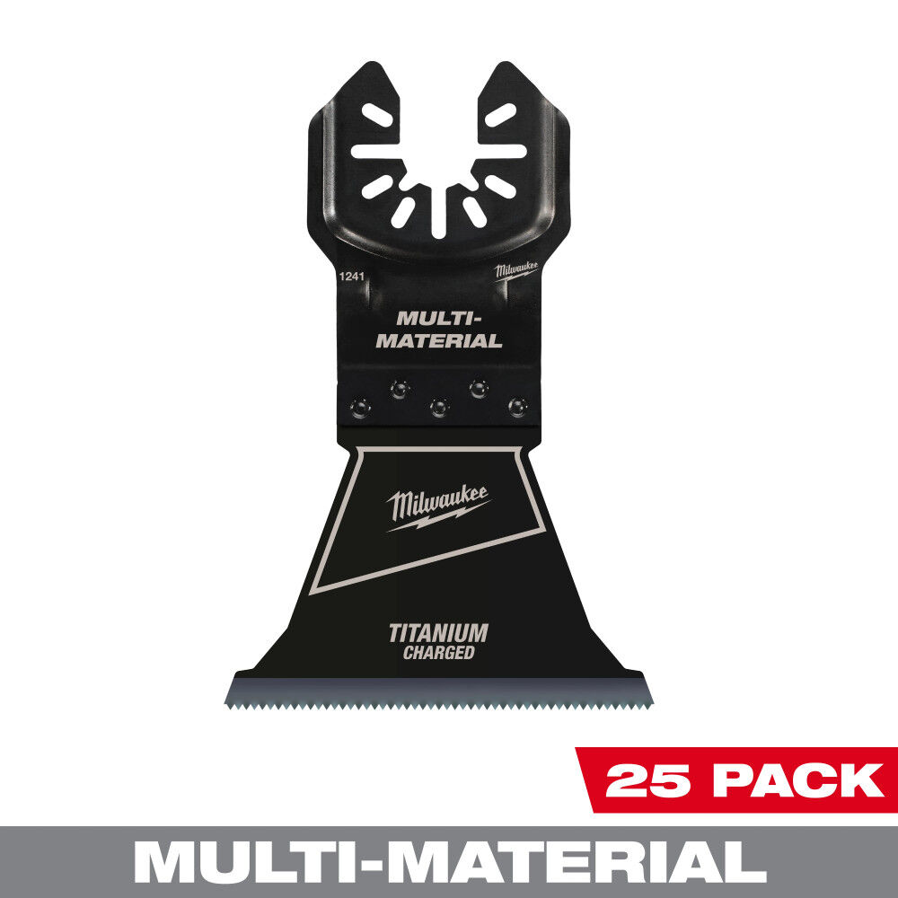 Milwaukee OPEN-LOK 2-1/2 Inch TITANIUM CHARGED Bi-Metal Multi-Material Multi-Tool Blades 25pk, large image number 1