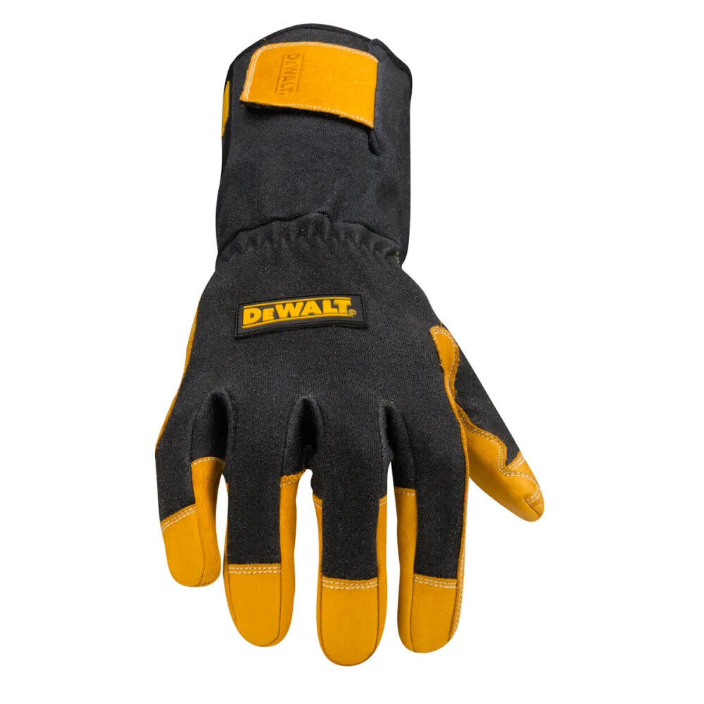DEWALT Welding Gloves 2X Black/Yellow Premium Leather TIG, large image number 2