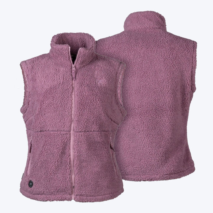 Mobile Warming Upland Sherpa Heated Vest Kit 7.4V Womens Purple Small