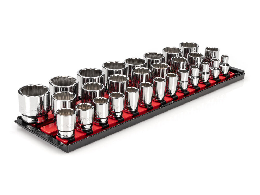 Tekton 1/2 Inch 12 Point Socket Set, 29 Pieces (10-38 mm), large image number 1