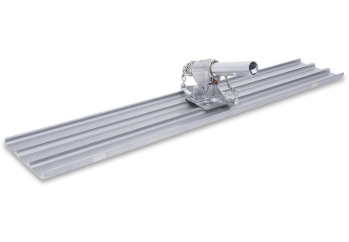 Marshalltown 48 x 8 Inch Square End Magnesium Bull Float with RotaLeveler Bracket