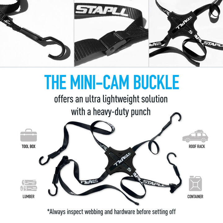 Tack Strap Stapll 30 Inch Bungee Style 4-Way Tack Strap, 2 Pieces, Black, large image number 11
