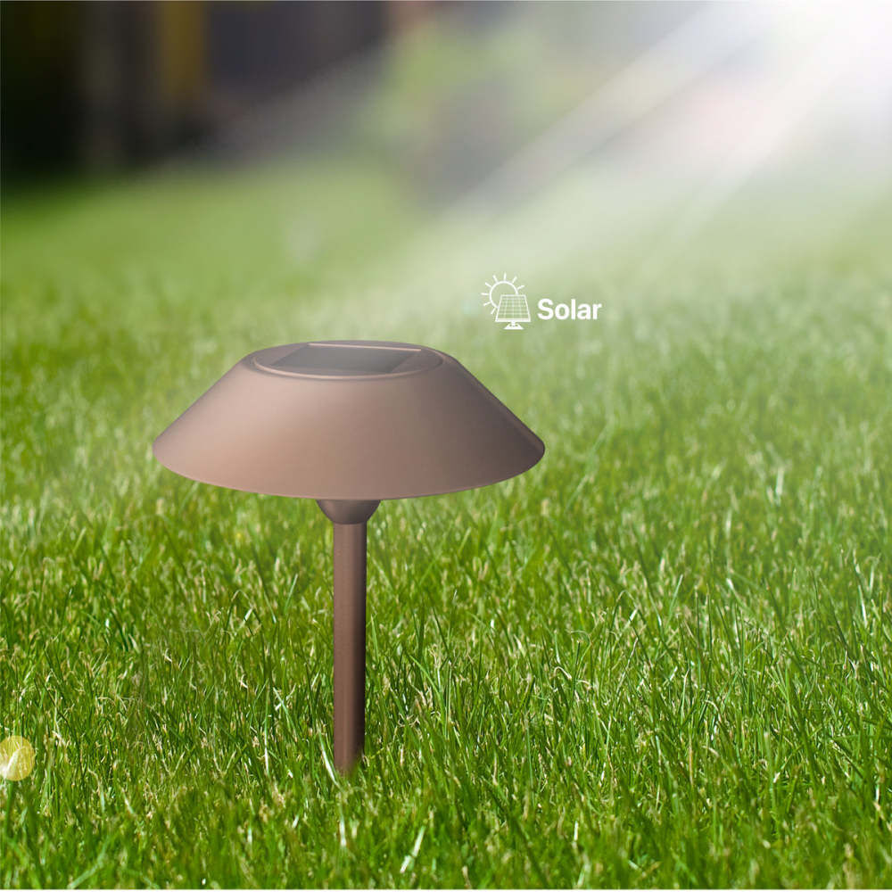Feit Electric 12 Inch 0.4W 40 Lumens Landscape Solar Pathway Light Bronze 2 Pieces, large image number 10