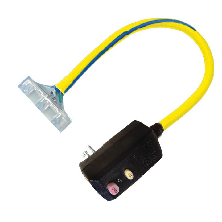Voltec 2 Ft. 15 Amp Right Angle GFCI Adapter with Lighted End, 12 Gauge