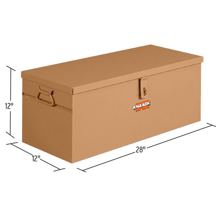 Knaack Jobmaster 28 Inch 2.3 Cu-Ft. Tan Steel Hand Held Tool Storage Box, large image number 2