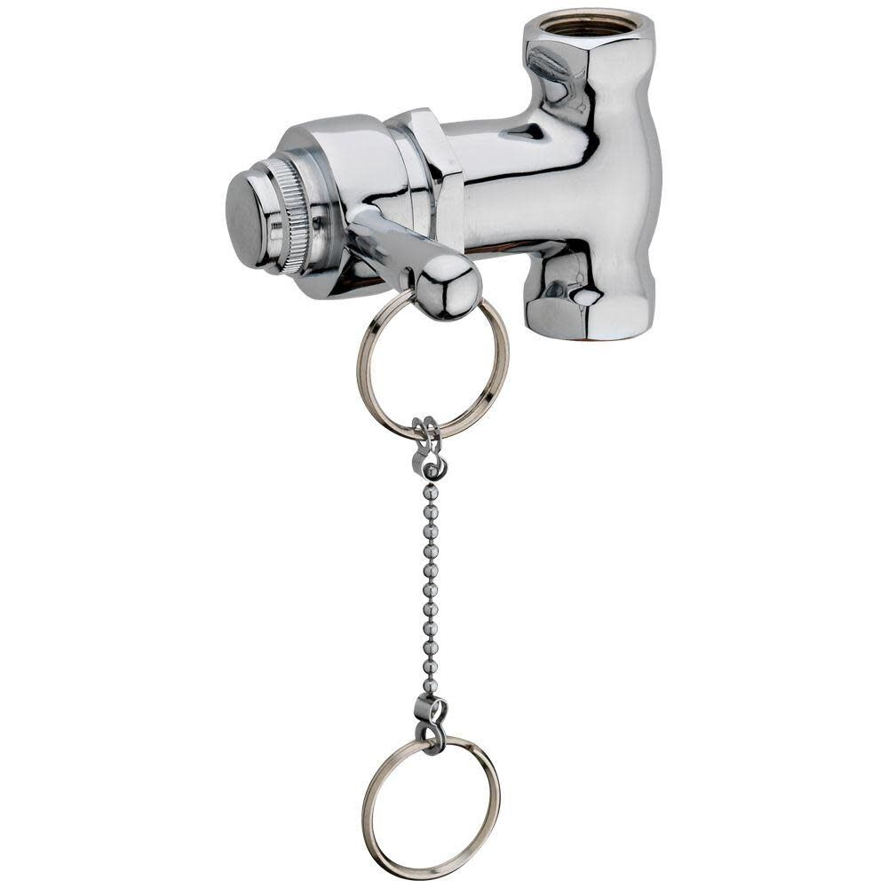 Homewerks Shower Valve 1/2in Chrome 1 Handle Self Closing, large image number 1