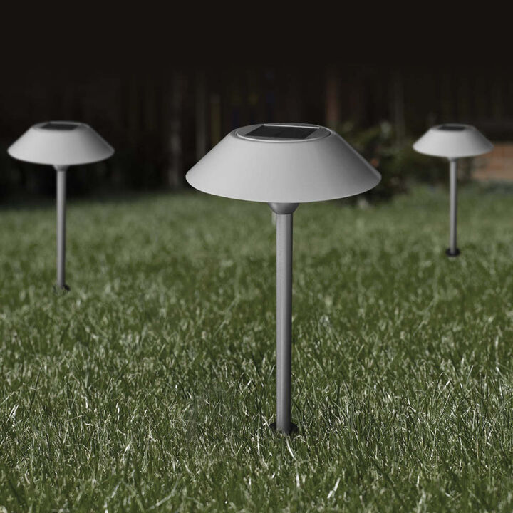 Feit Electric 12 Inch 0.4W 40 Lumens Landscape Solar Pathway Light Nickel 2 Pieces, large image number 3