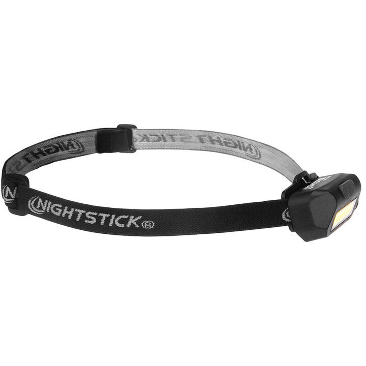 Nightstick 250 Lumens LED Black Polymer Multi-Flood USB Headlamp, Black