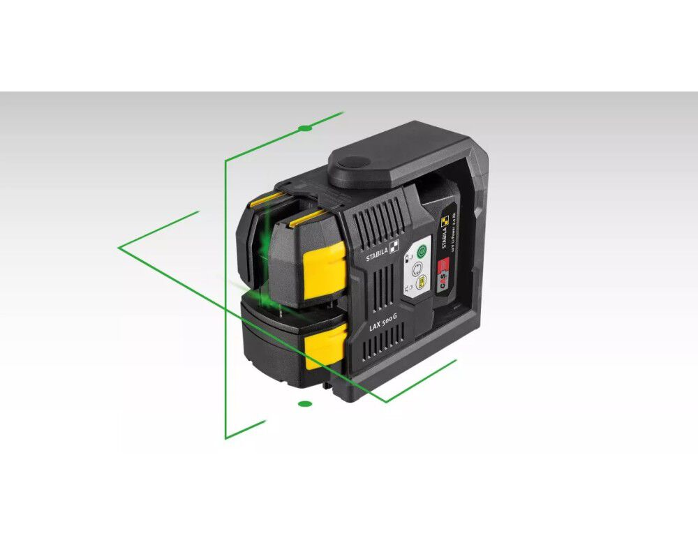 Stabila LAX 500G 12V 5-Piece Cross-Line & Plumb Dot Laser Kit, large image number 6