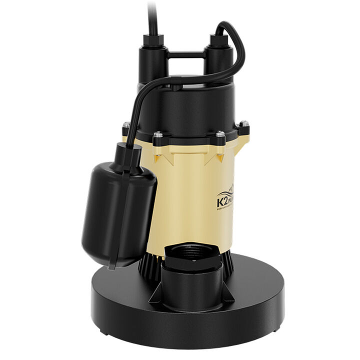 K2 Pumps Sump Pump 1/2 HP Cast Aluminum with Direct-in Tethered Switch, large image number 2