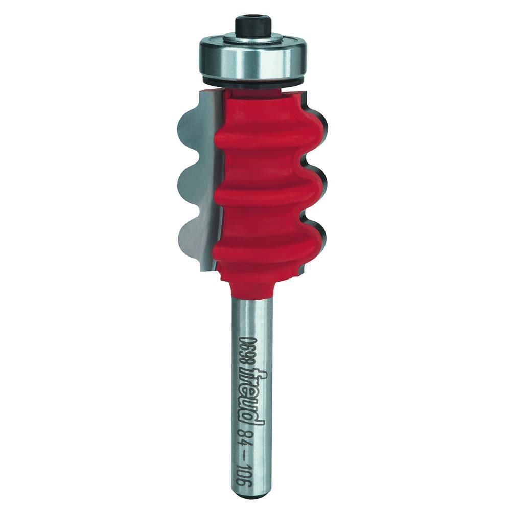 Freud 1/8 In. Radius Triple Beading & Fluting Bit with 1/4 In. Shank, large image number 1