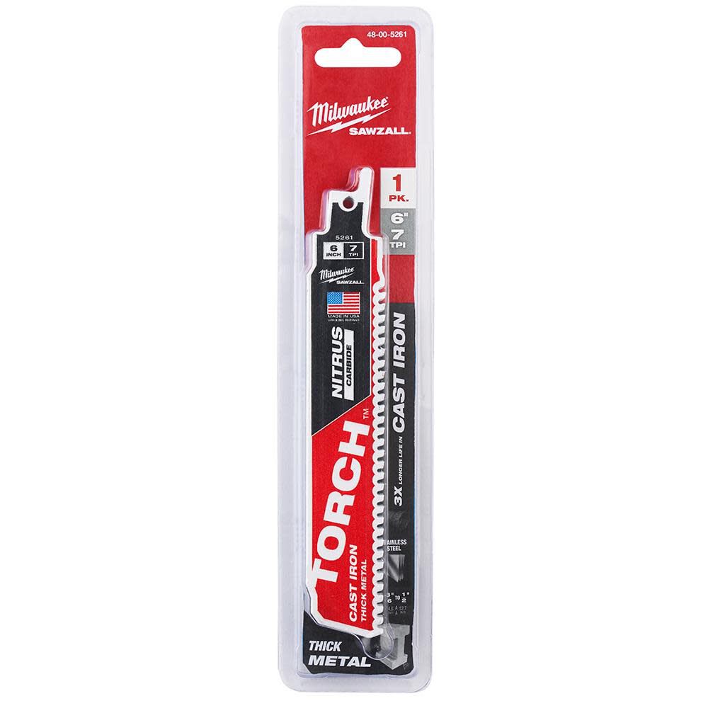 Milwaukee 6inch 7TPI The TORCH for Cast Iron with NITRUS CARBIDE 1PK, large image number 15