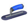 Bon Tool Finish Trowel Round Blue Steel 10 Inch x 3 Inch with Comfort Grip Handle, small image number 1