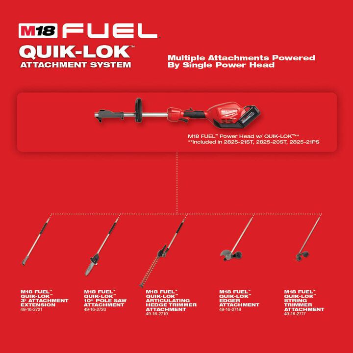 Milwaukee M18 FUEL QUIK LOK String Trimmer Attachment Reconditioned, large image number 9