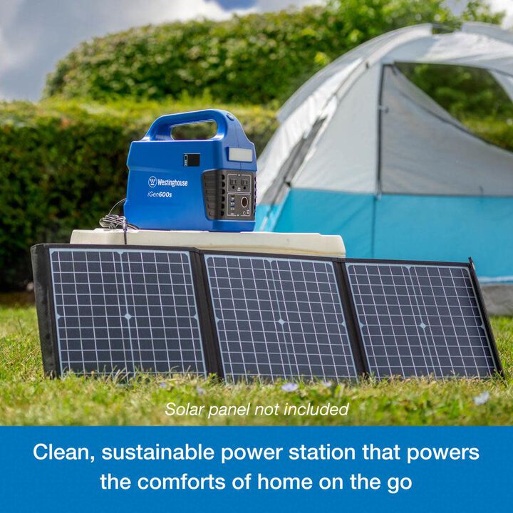 Westinghouse Outdoor Power 1,200 Watt Lithium-Ion Battery Solar Portable Power Station, large image number 5