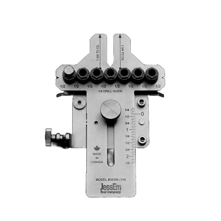 JessEm 1/4 Inch Stainless Steel Dowelling Jig