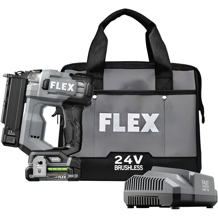 FLEX 24V Brushless 23 Gauge Pin Nailer Kit
