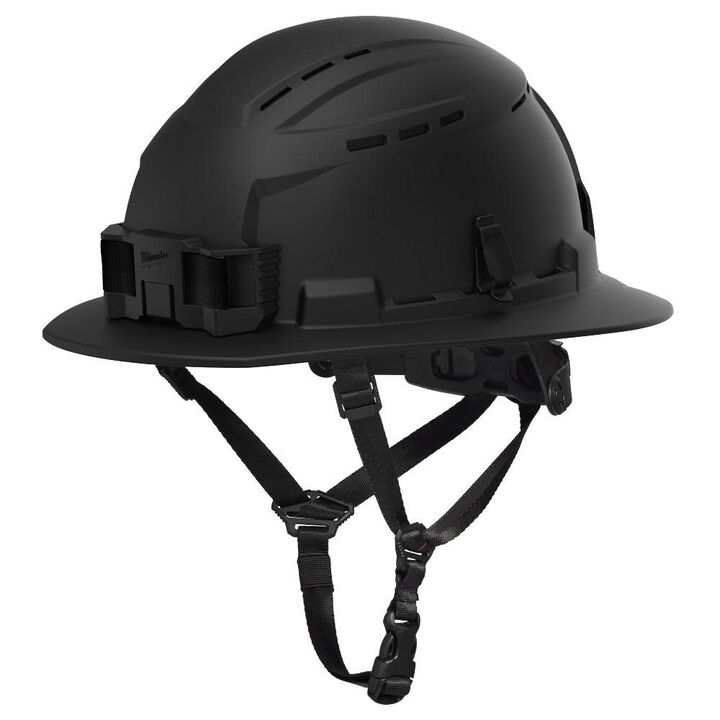 Milwaukee BOLT Full Brim Vented Safety Helmet  Type 2, Class C, Black, large image number 0