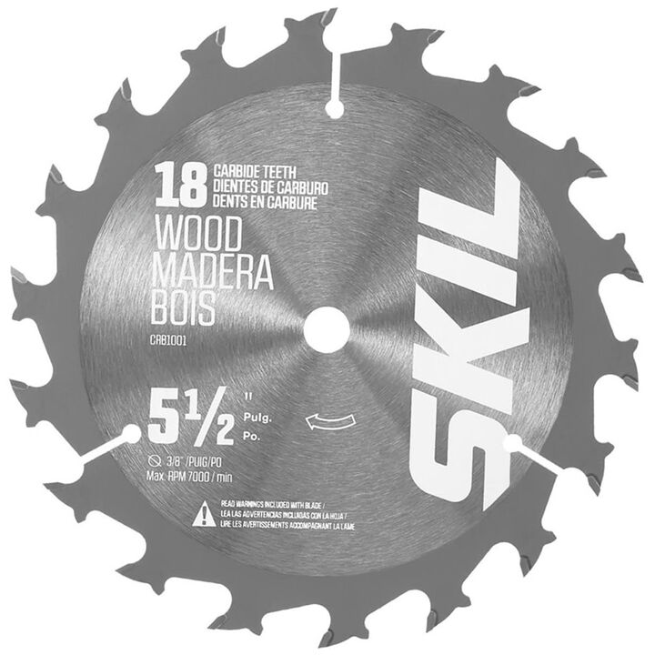SKIL 5-1/2 in 18-Tooth Carbide Tipped Circular Saw Blade