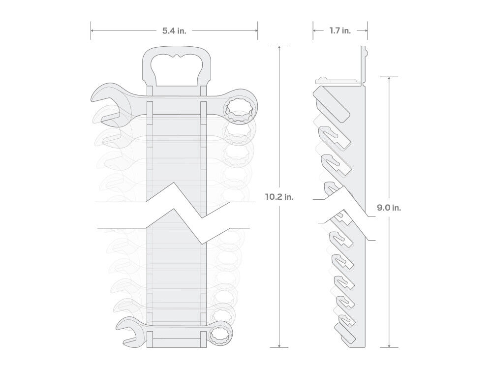 Tekton Stubby Combination Wrench Set with Holder, 11-Piece (1/4-3/4 Inch), large image number 7